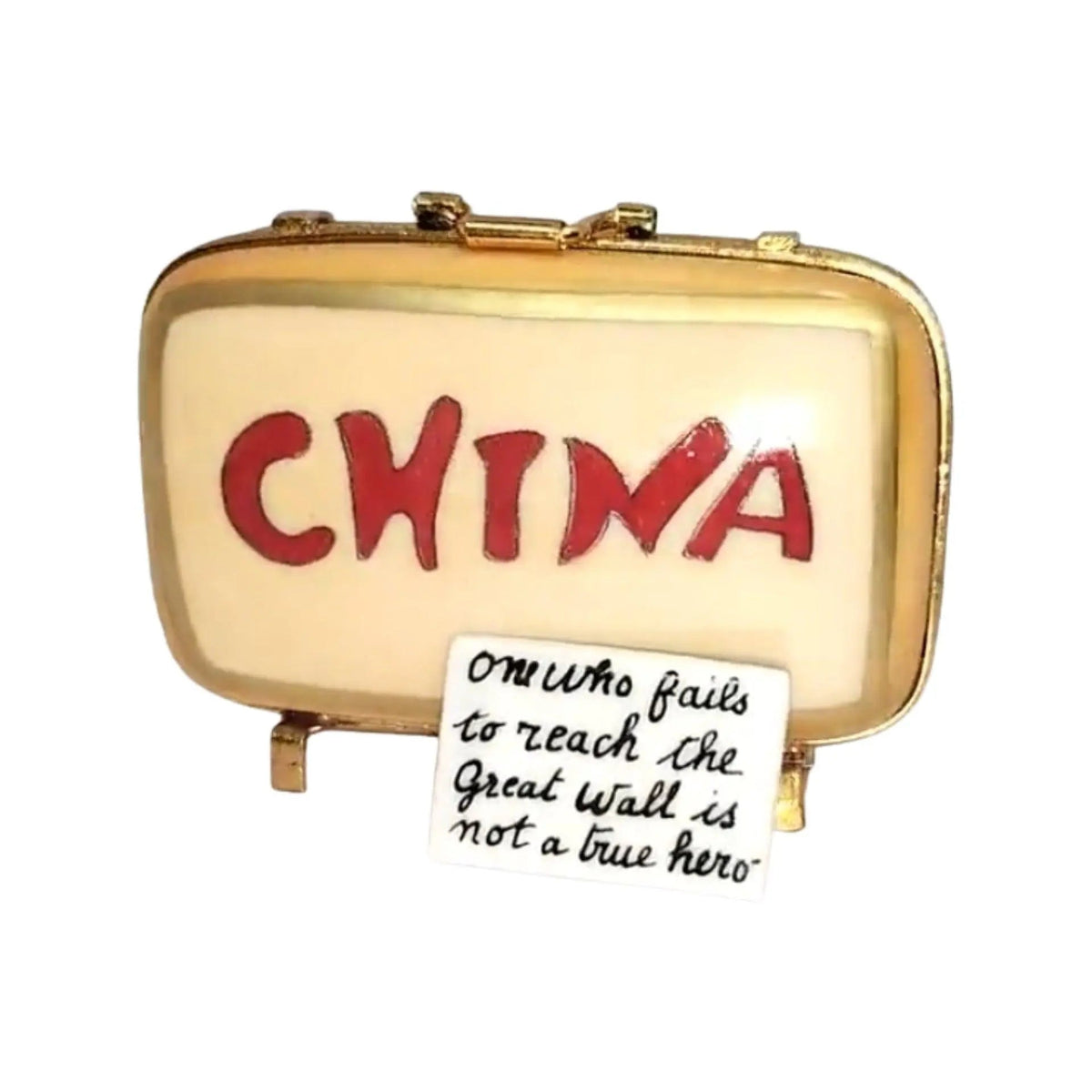 China Suitcase Limoges Box Charm, view 5