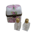 Limoges Boutique presents the 2 Pink Perfume, a genuine Limoges box painted by hand in France
