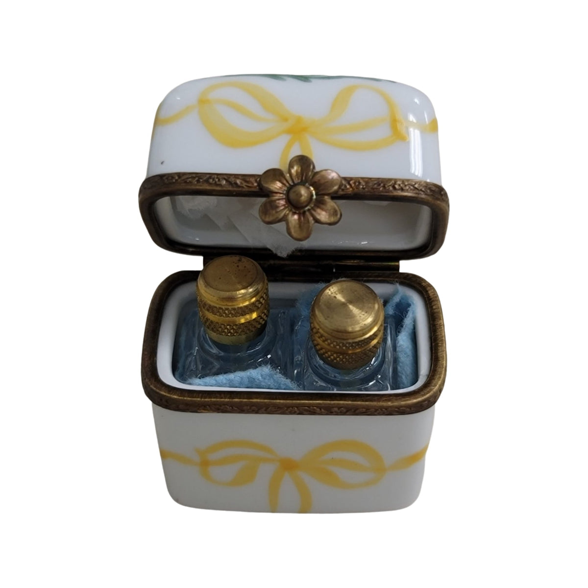 Yellow Limoges Perfume Box, view 2