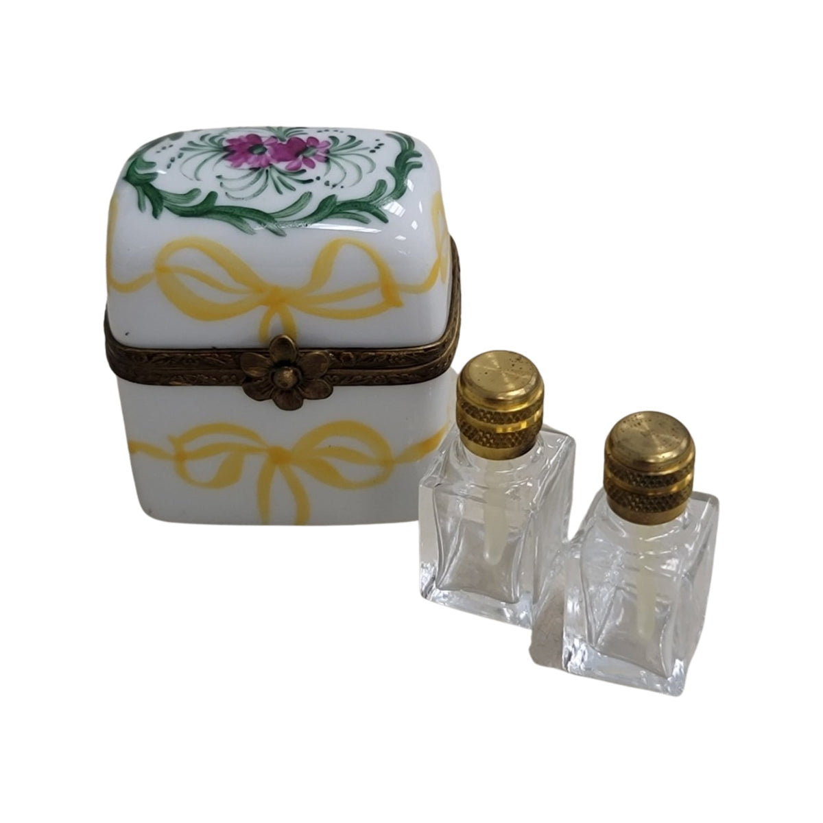 Yellow Limoges Perfume Box, view 6