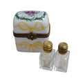 Yellow Limoges Perfume Box, a hand-painted Limoges porcelain gift