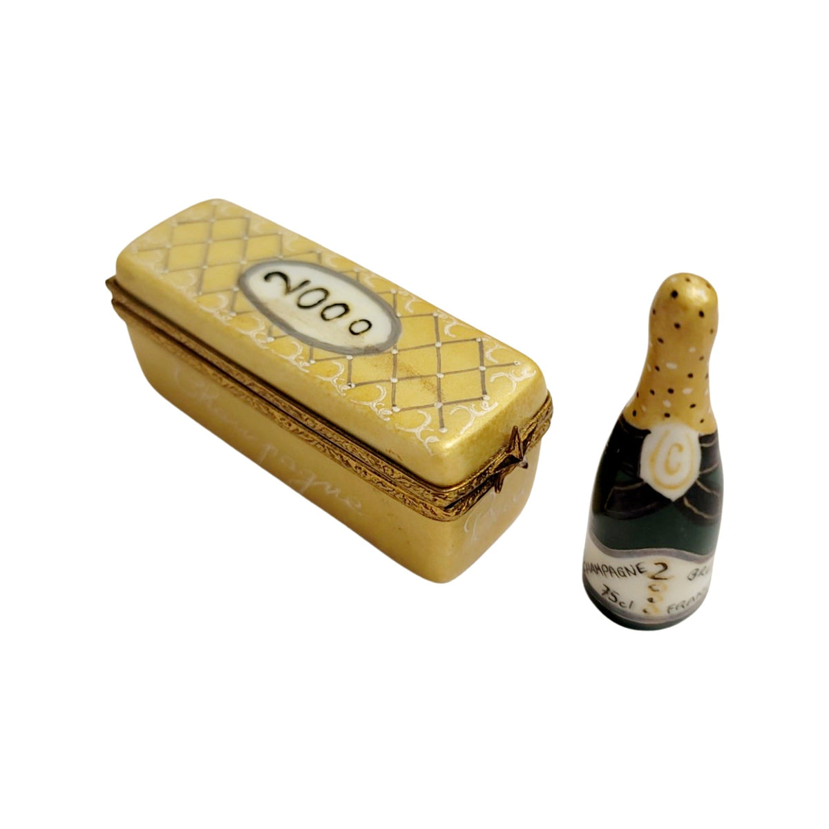 The 2000 Bottle of Champagne, a Limoges keepsake with true French charm