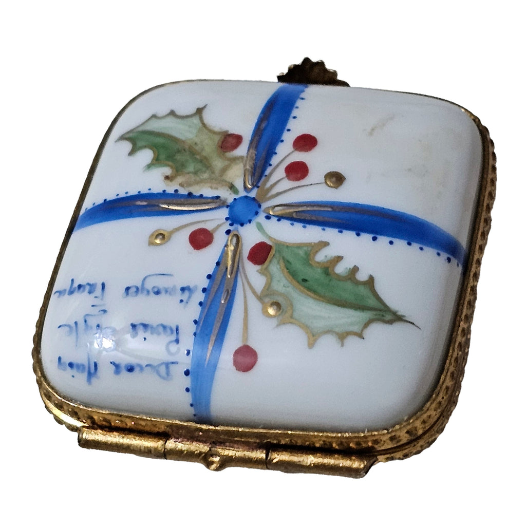 Joyeux Noel Flat Christmas Square Limoges Box Holiday, view 3