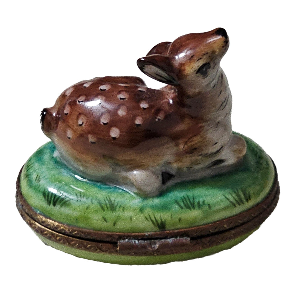 Brown Deer Limoges Box for Collectors, view 3