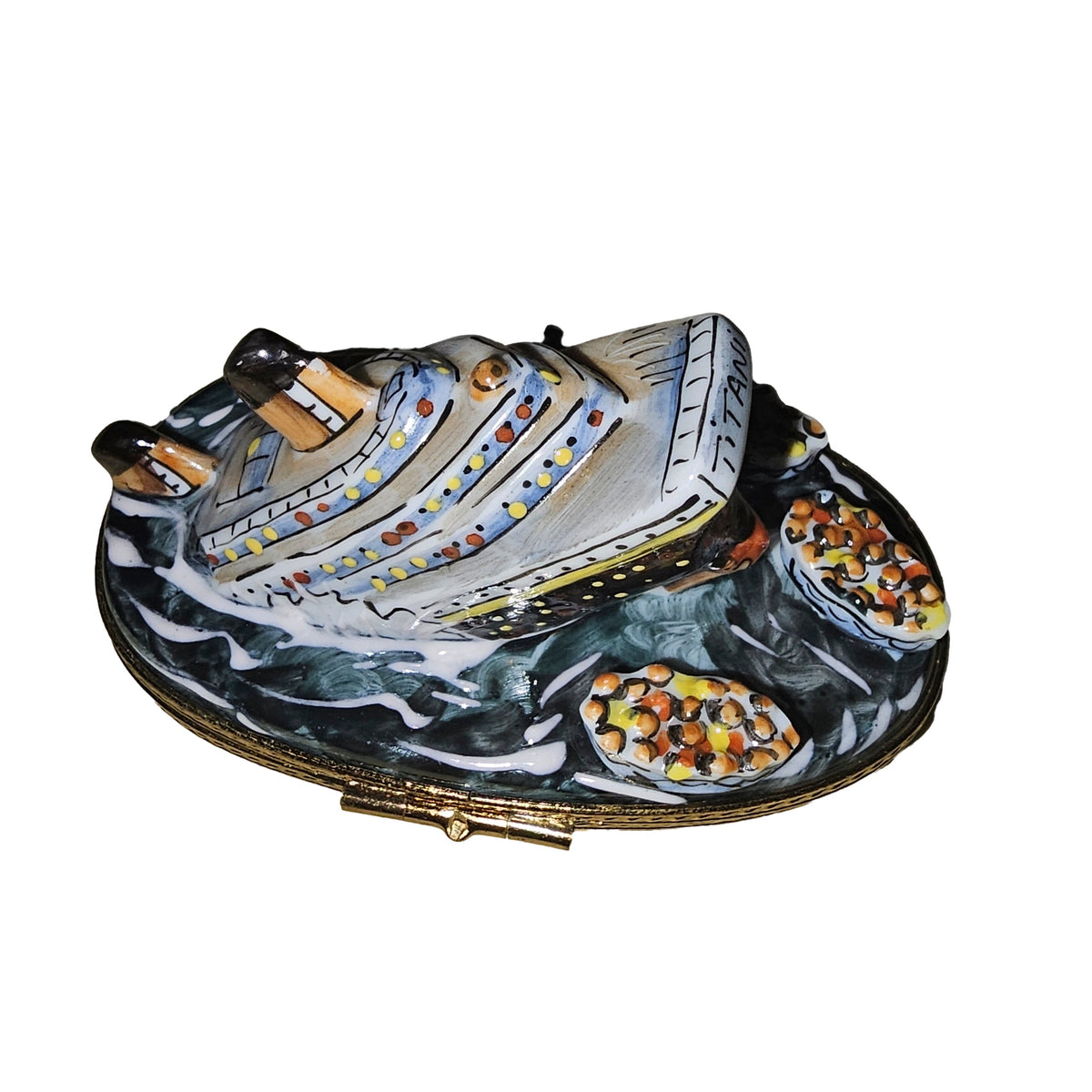 Sinking Titanic Limoges Box for Collectors, view 5