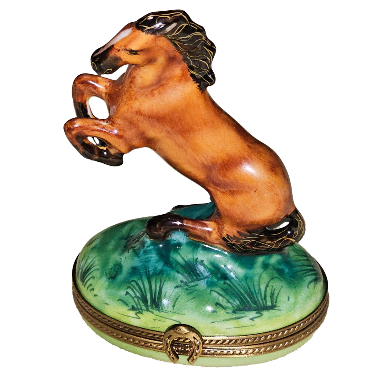 Standing Horse Limoges Box for Collectors, a hand-painted Limoges porcelain gift