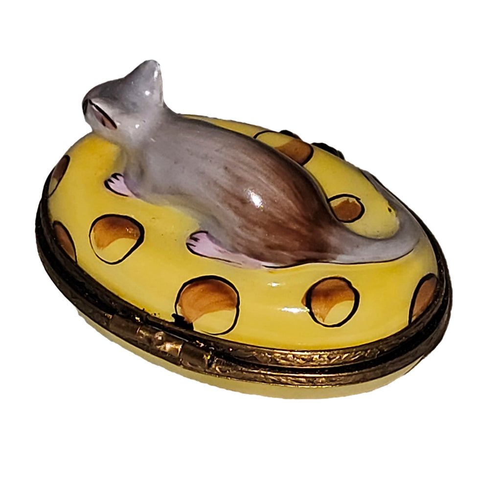 Mouse on Cheese 2 Limoges Box, view 3