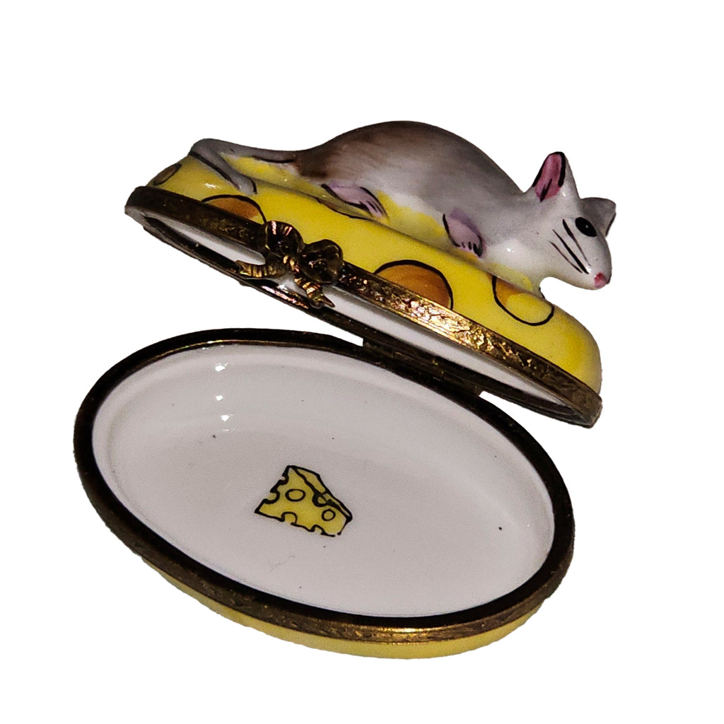 Mouse on Cheese 2 Limoges Box, view 2