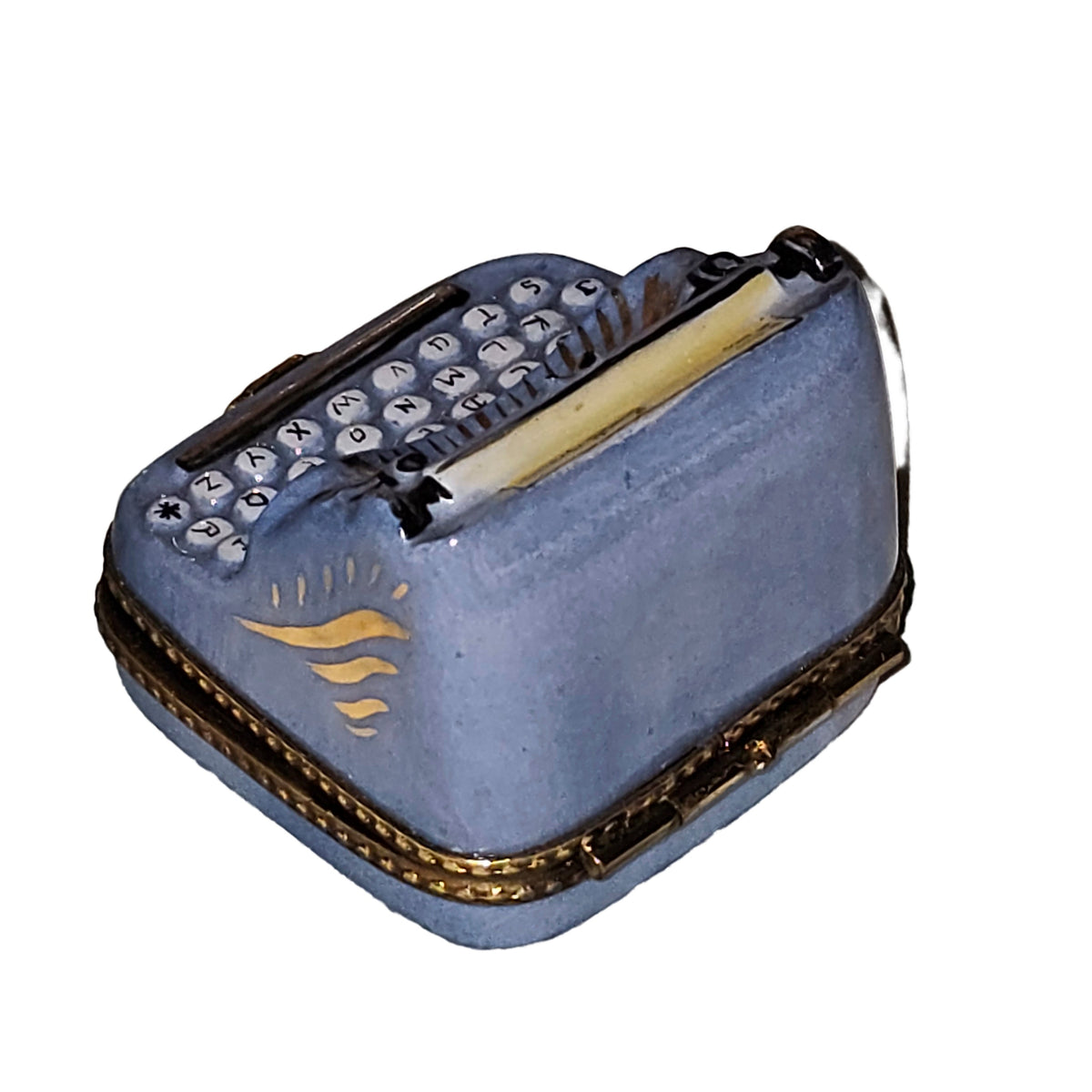 Periwinkle Typewritter Box for Collectors Limoges, view 3
