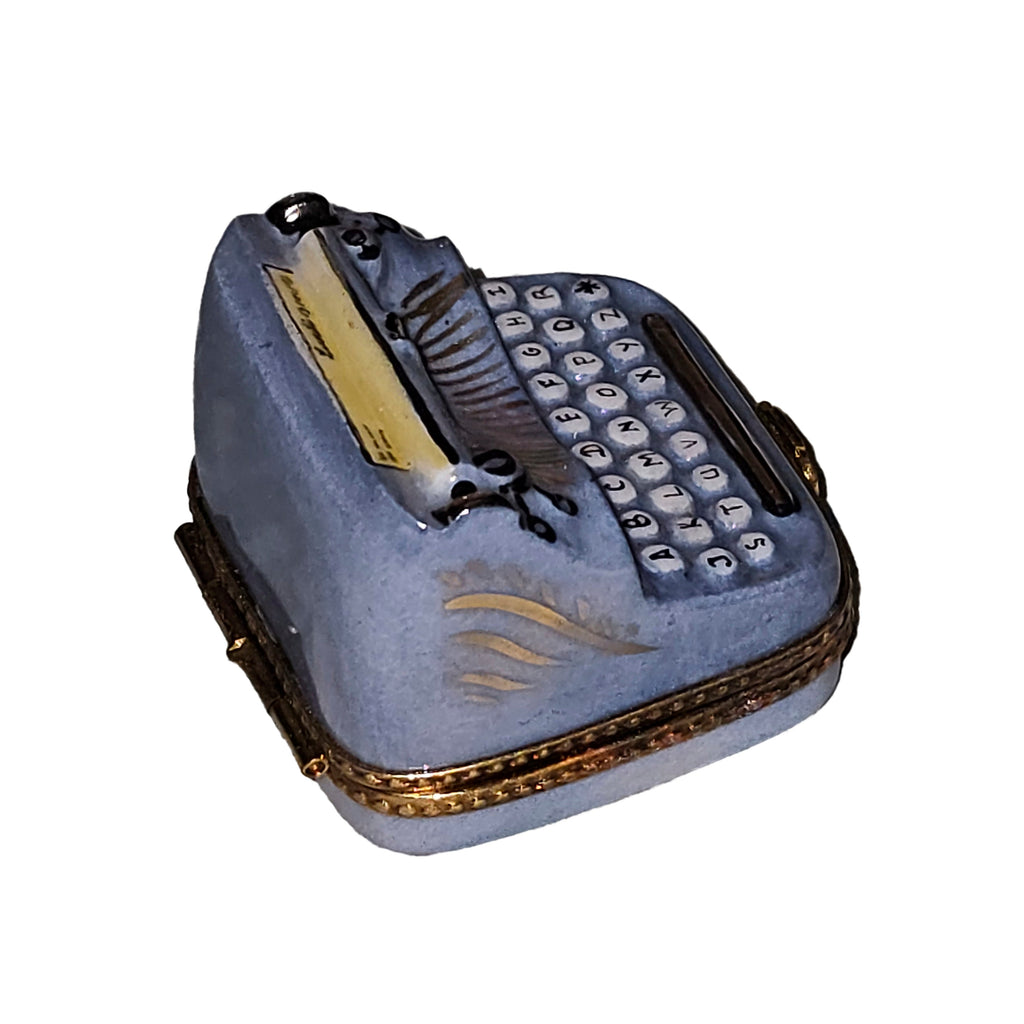 Periwinkle Typewritter Box for Collectors Limoges, view 4