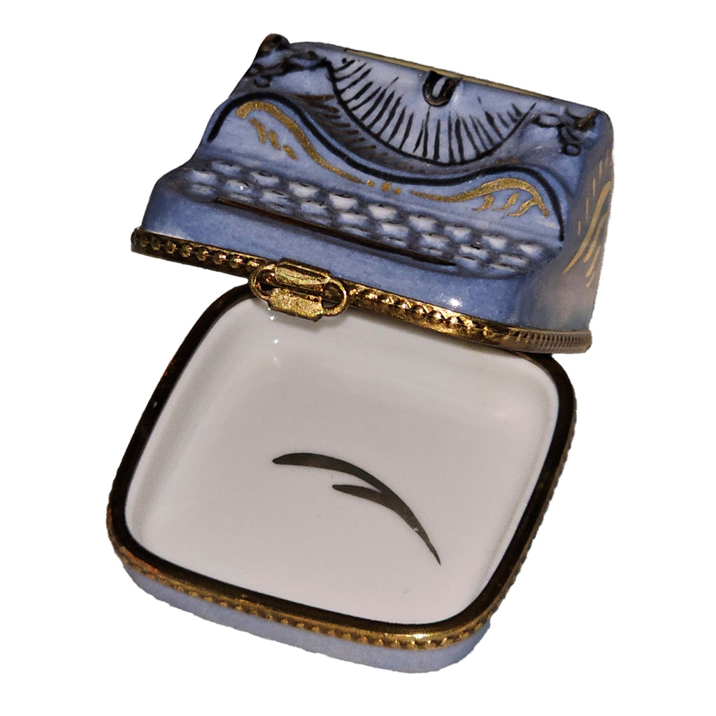Periwinkle Typewritter Box for Collectors Limoges, view 2