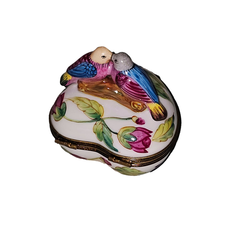 Love Birds Keepsake Porcelain Heart Box for Romantic Gifts, view 3