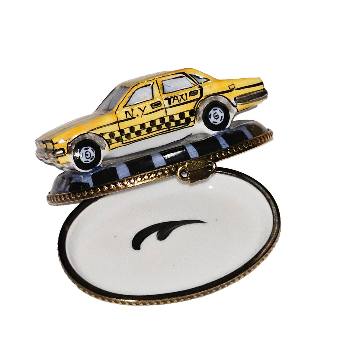 New York Taxi Limoges Box Charm for Collectors Gift, view 2