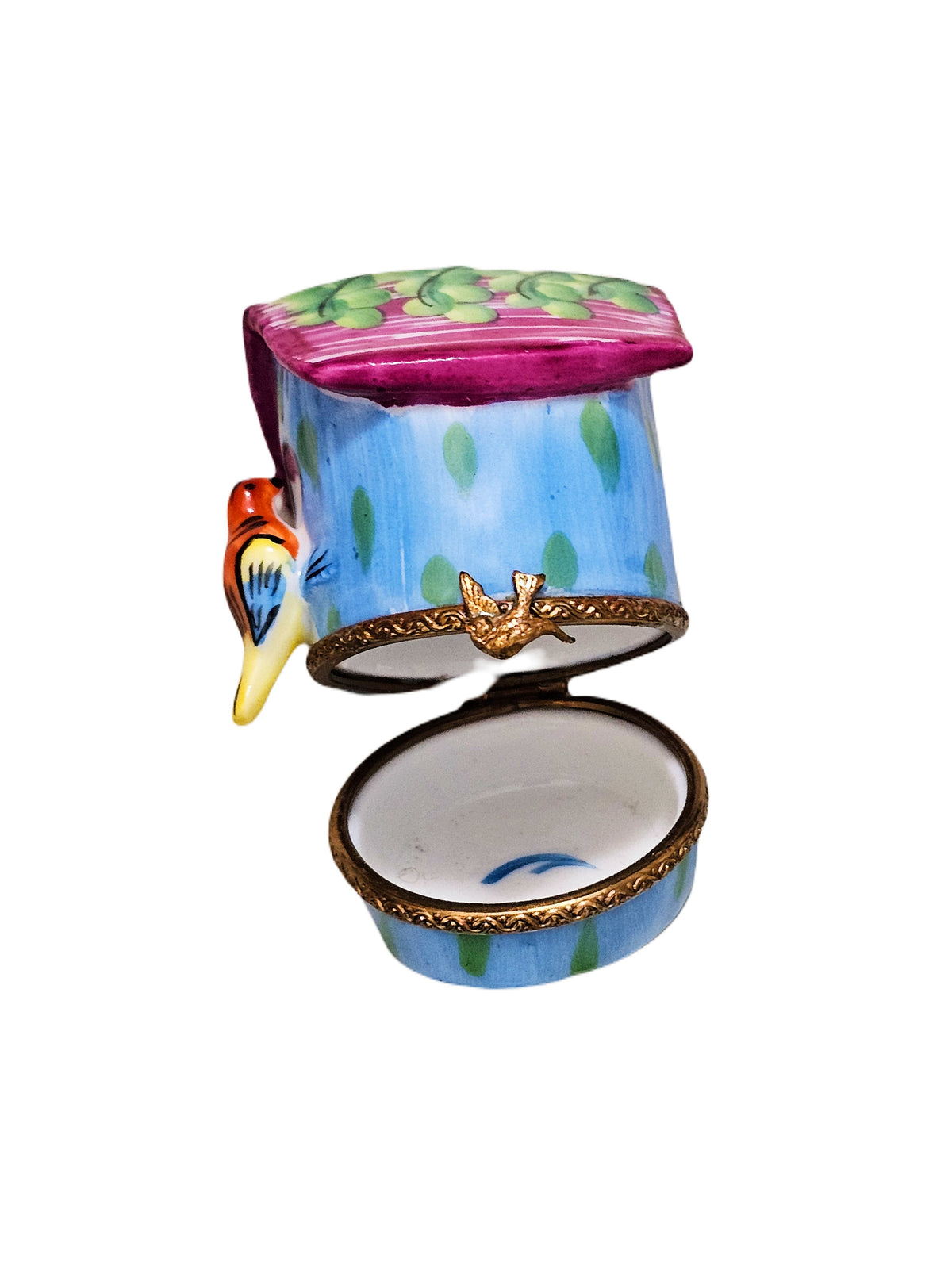 Blue Birdhouse Limoges Box for Garden Decor Limoges, view 5