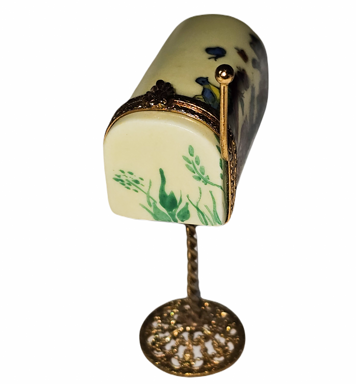 Yellow Mail Box Limoges Box for Elegant Home Decor, view 3