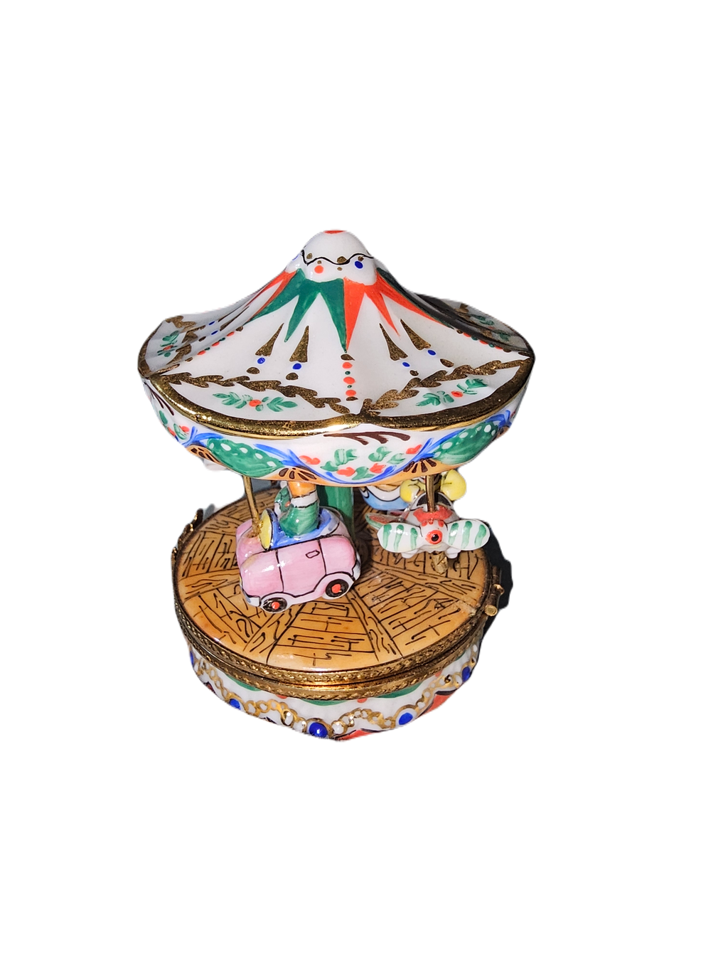 White Carousel Bumper Cars Merry Go Round, view 4