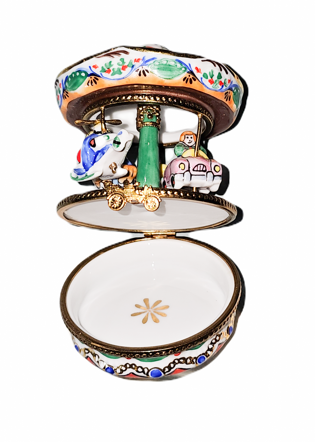 White Carousel Bumper Cars Merry Go Round, view 2