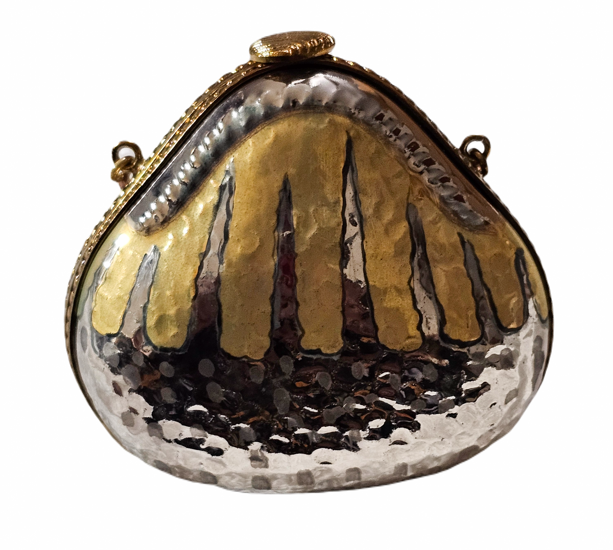 Gold Silver Purse Limoges Box Collectible, view 3