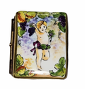 Cherub I Love You Book Porcelain Art Object, a hand-painted Limoges porcelain gift