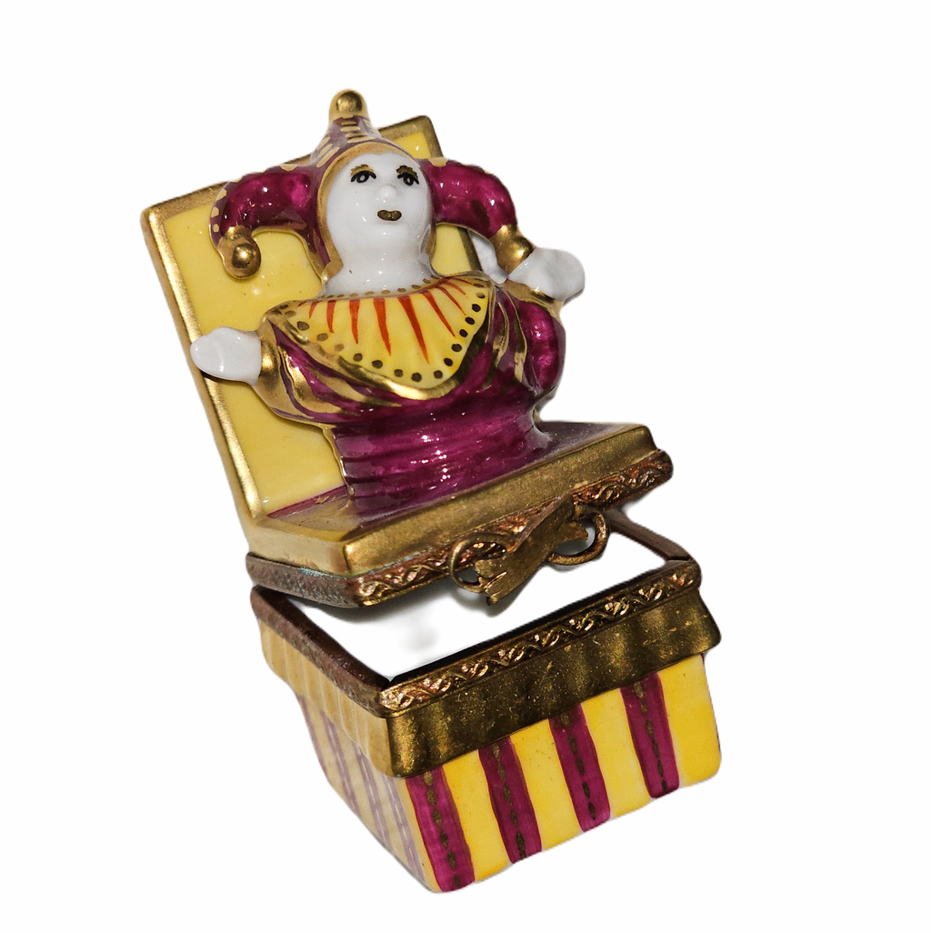 Jester Jack in a Box Limoges Collectible Figurine Gift, view 2