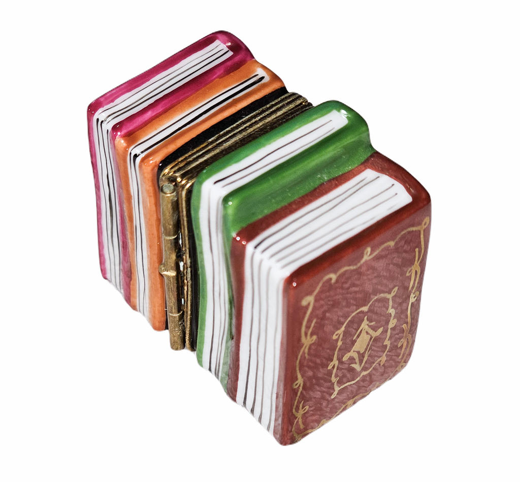 Stacked Literature Books Limoges Box for Book Lovers Gift, view 3