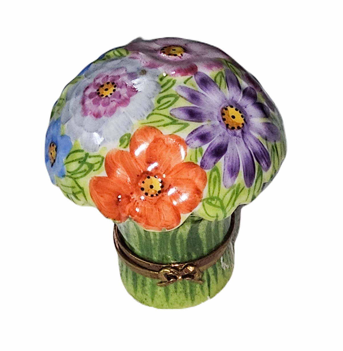 Flower Bouquet Limoges Box for Elegant Decor, a hand-painted Limoges porcelain gift