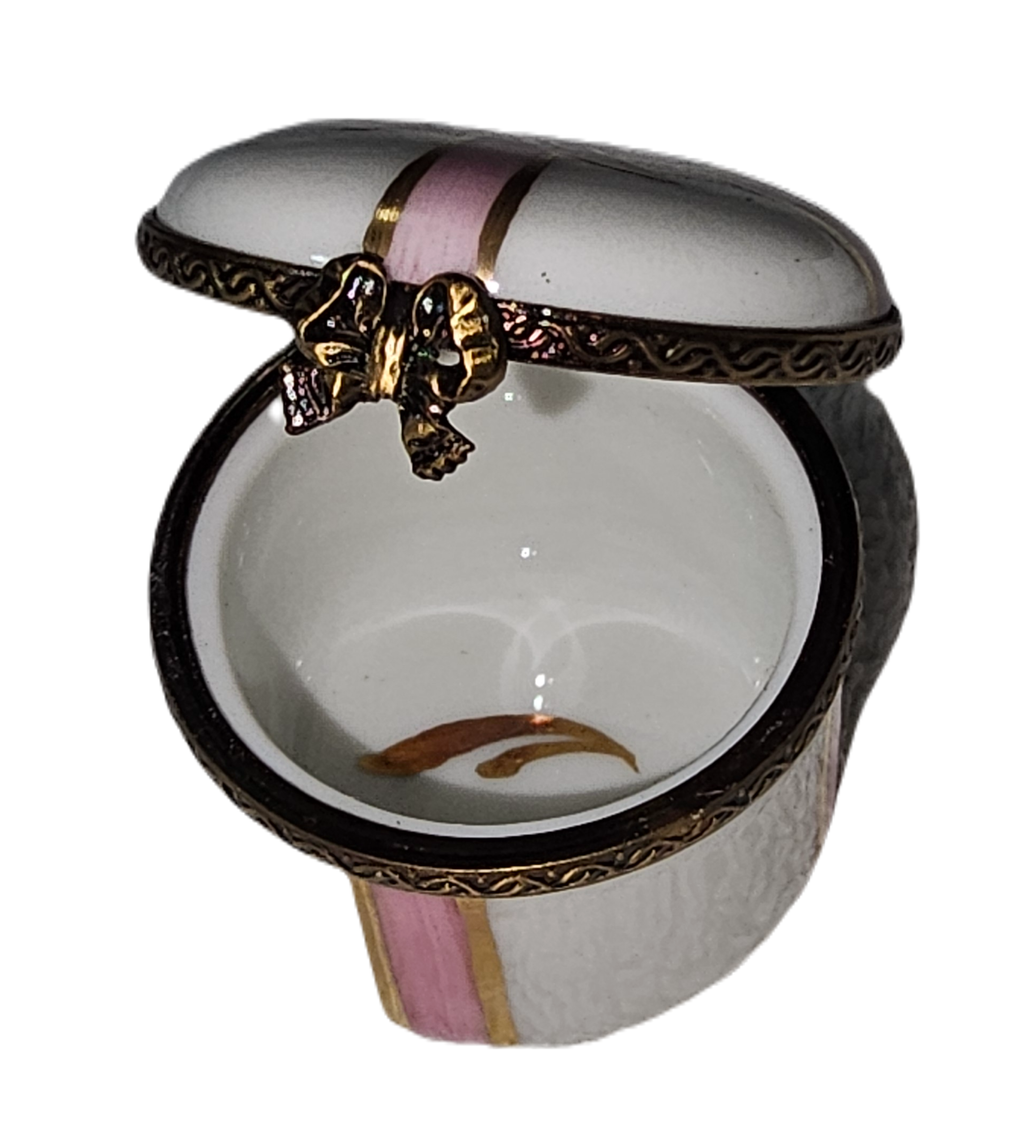 Happy Birthday Mini Gift Round Pink Ribbon Birthday Box, view 3