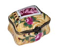 Yellow Flowers W Home Decor Treasure Box Limoges, a hand-painted Limoges porcelain gift