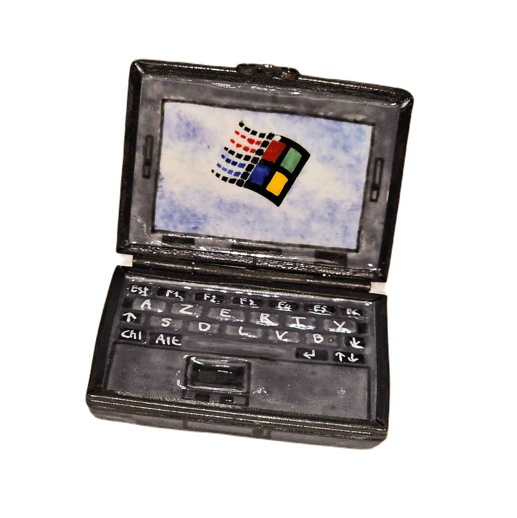 Windows Laptop Limoges Box for Collectors, view 3
