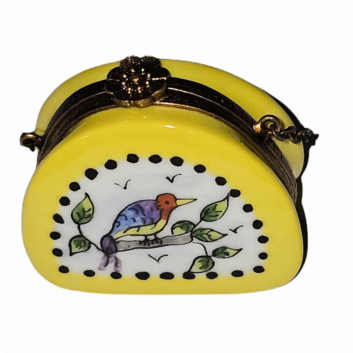 Charming Yellow Bird Purse Box for Home Decor, view 3
