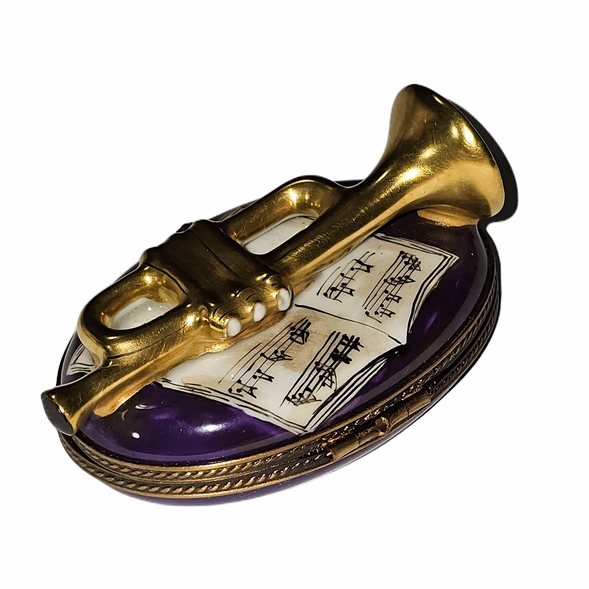 New Orleans Jazz Trumpet on Purple Base, view 4