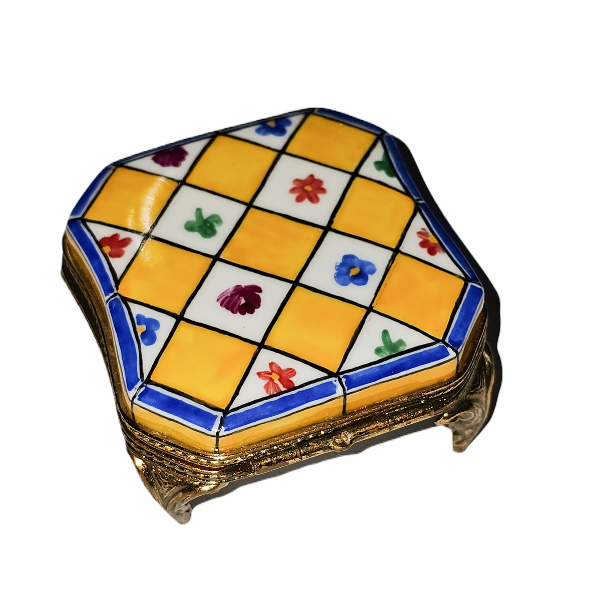 China Table Limoges Box for Collectors, a hand-painted Limoges porcelain gift