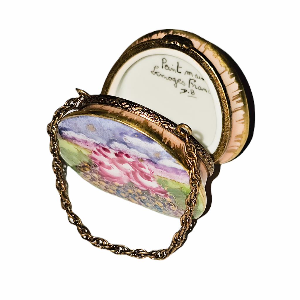 Purse Wild Flowers and Roses Limoges Box, view 2