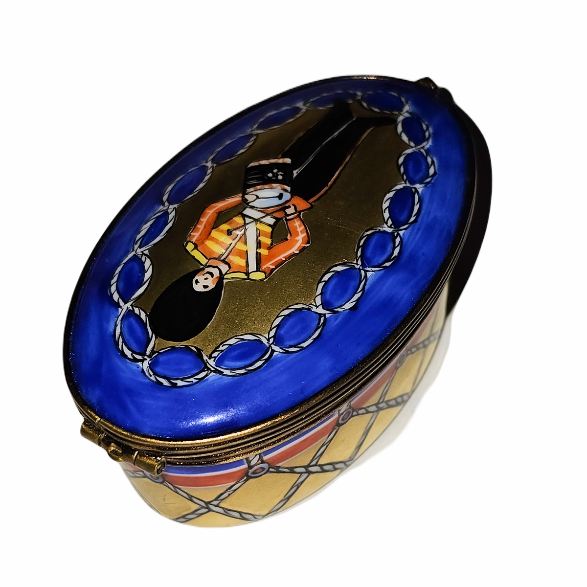 Toy Soldier Oval Limoges Box for Collectors, view 4