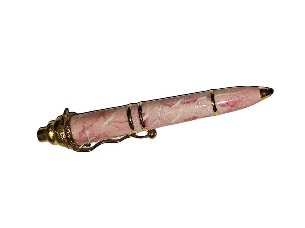Elegant Pink Pen Limoges Box, view 3