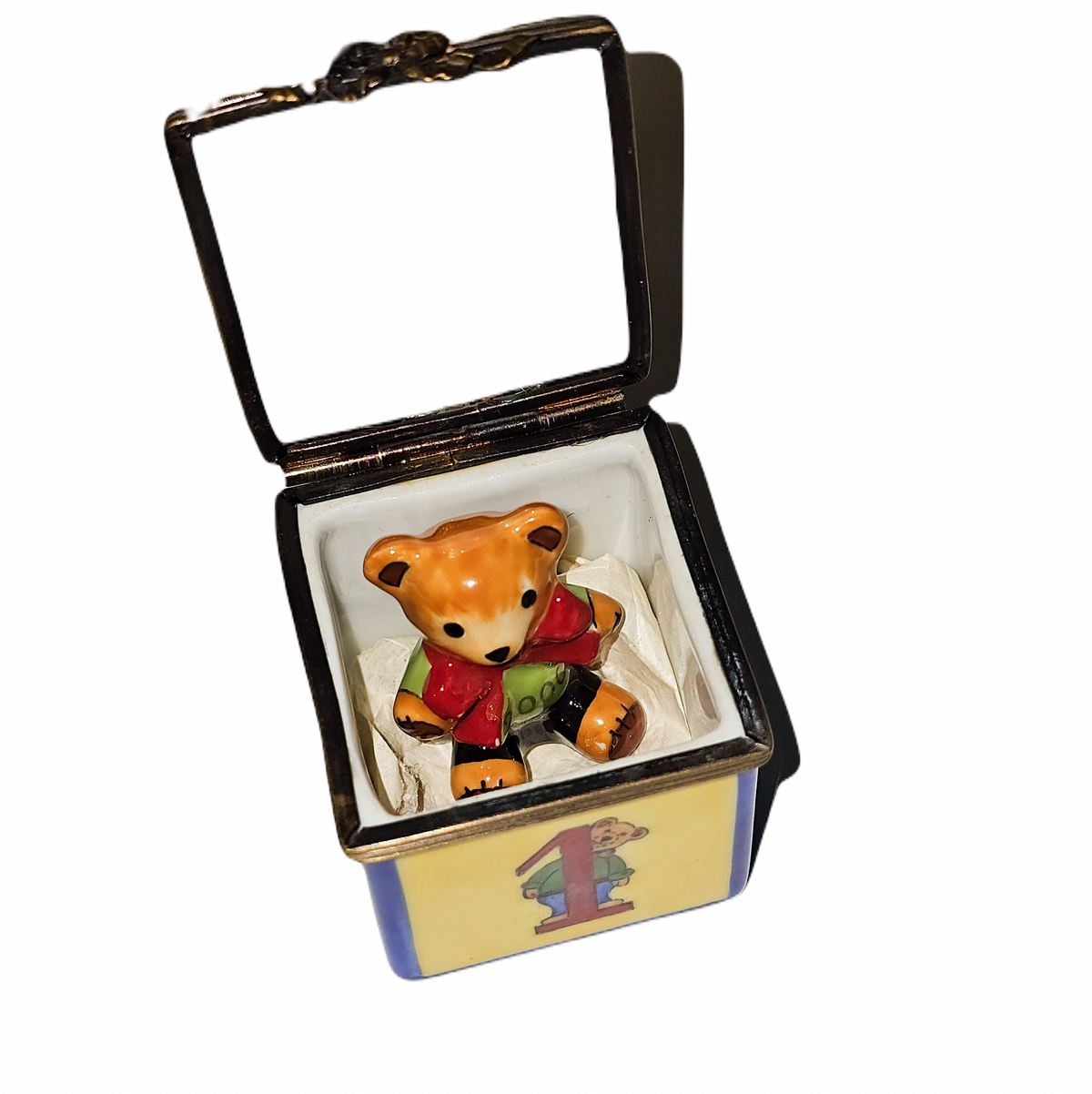 Teddy Bear in Block Keepsake Gift, view 2