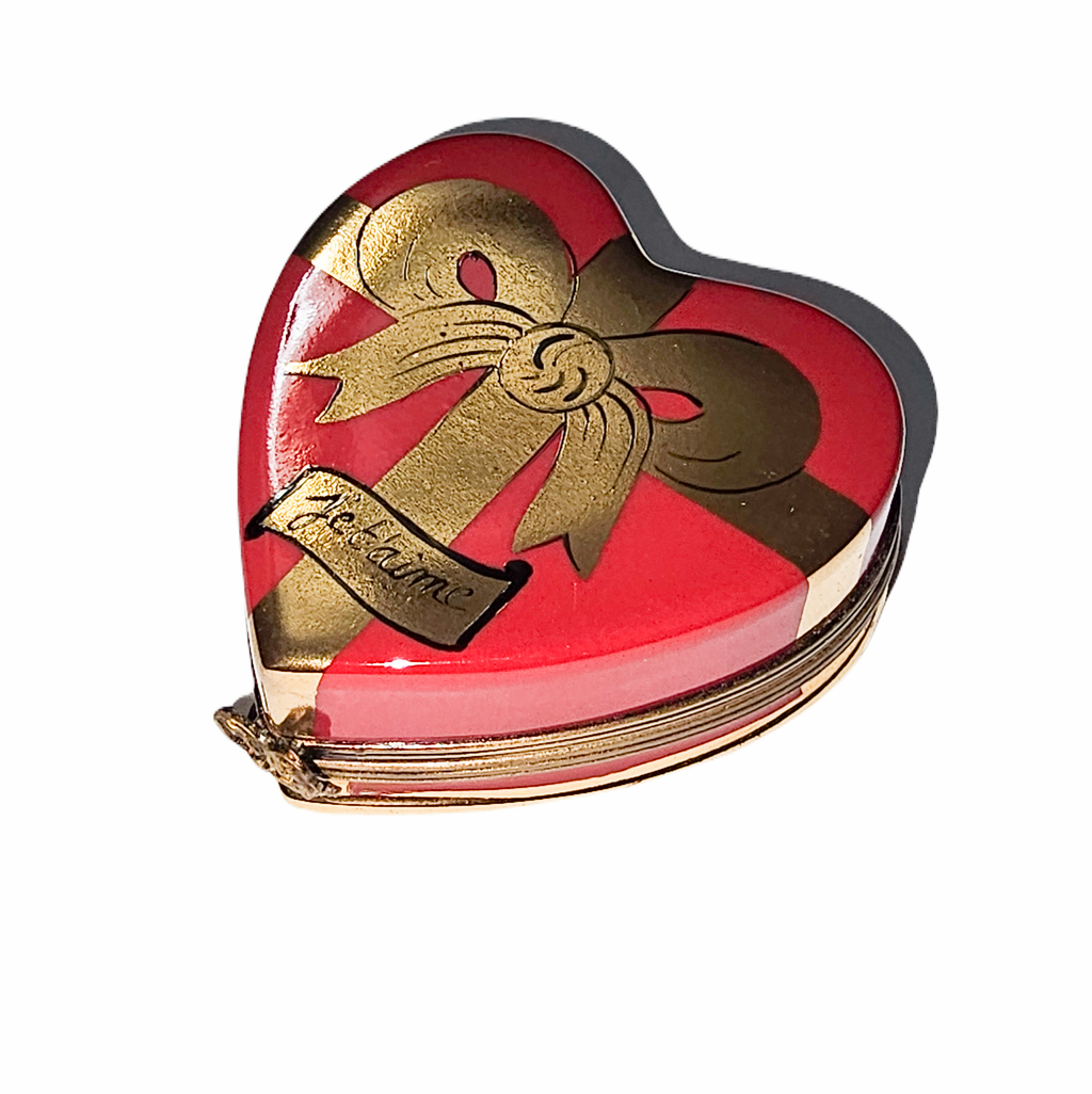 Always Je T'aime Red Heart w Rose Keepsake for Lovers, view 6