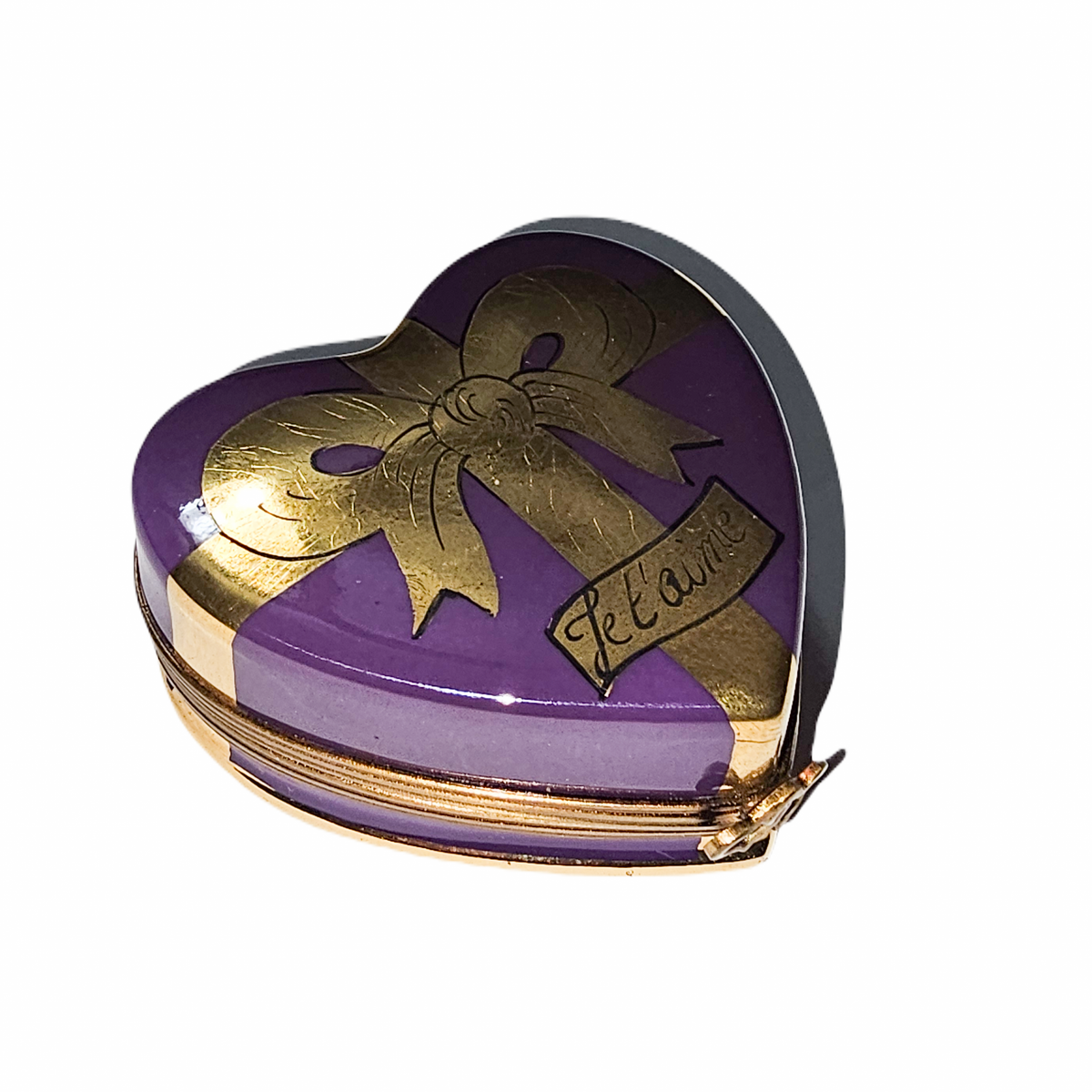 Purple Je Taime Heart with Porcelain Chocolates, view 3