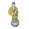 Peasant Woman W Food Figurine for Collectors Limoges Box, a hand-painted Limoges porcelain gift