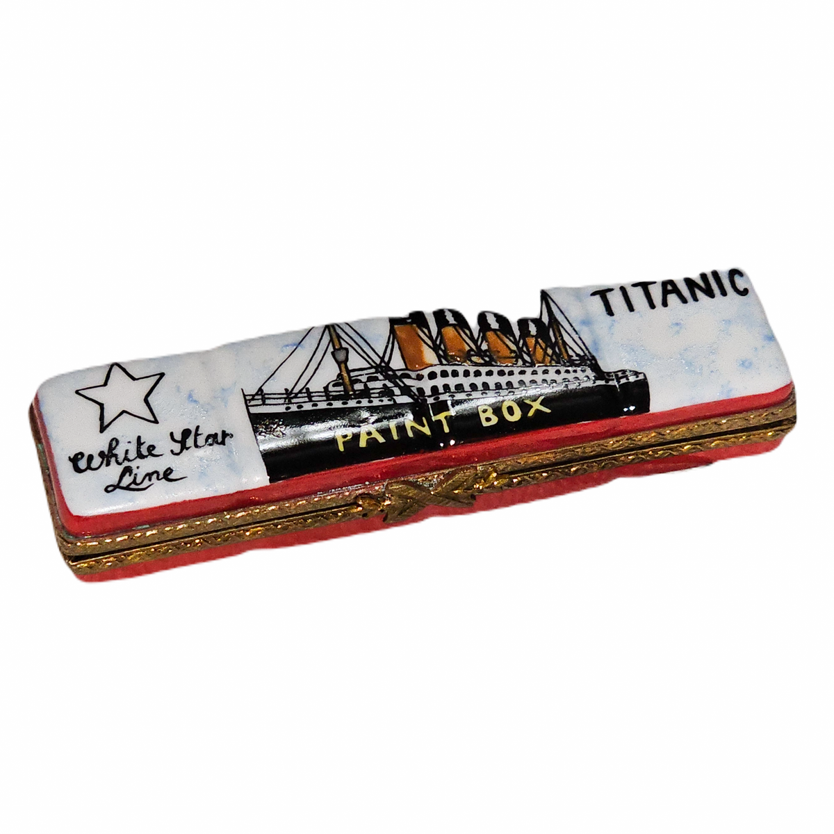 Titanic Paint Pallette for Art Lovers, a hand-painted Limoges porcelain gift