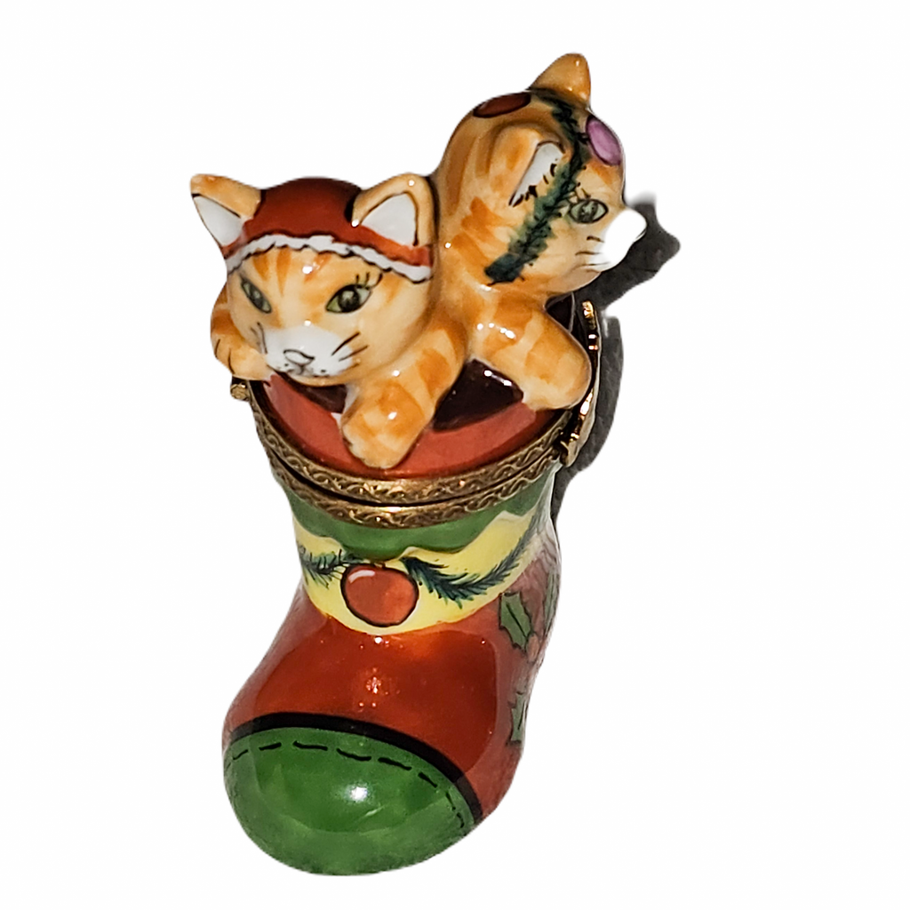 Kittens in Christmas Boot for Cat Lovers, view 3