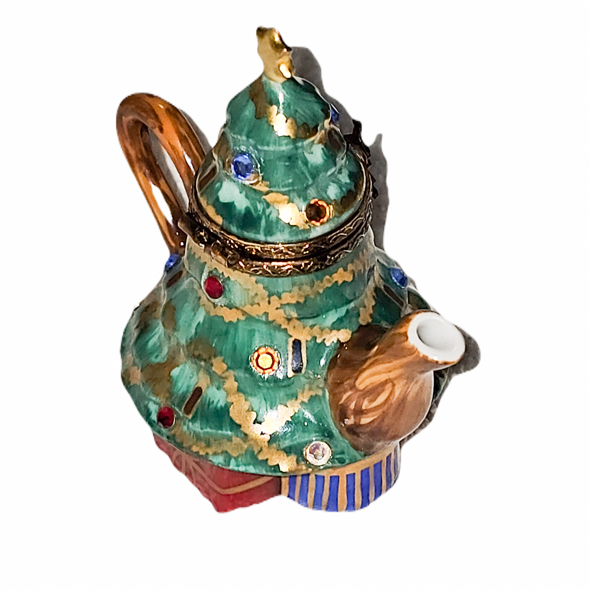 Christmas Tree Teapot Charm for Holiday Collectors, view 3