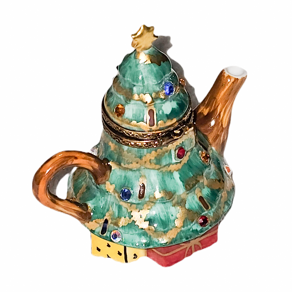 Christmas Tree Teapot Charm for Holiday Collectors, view 4