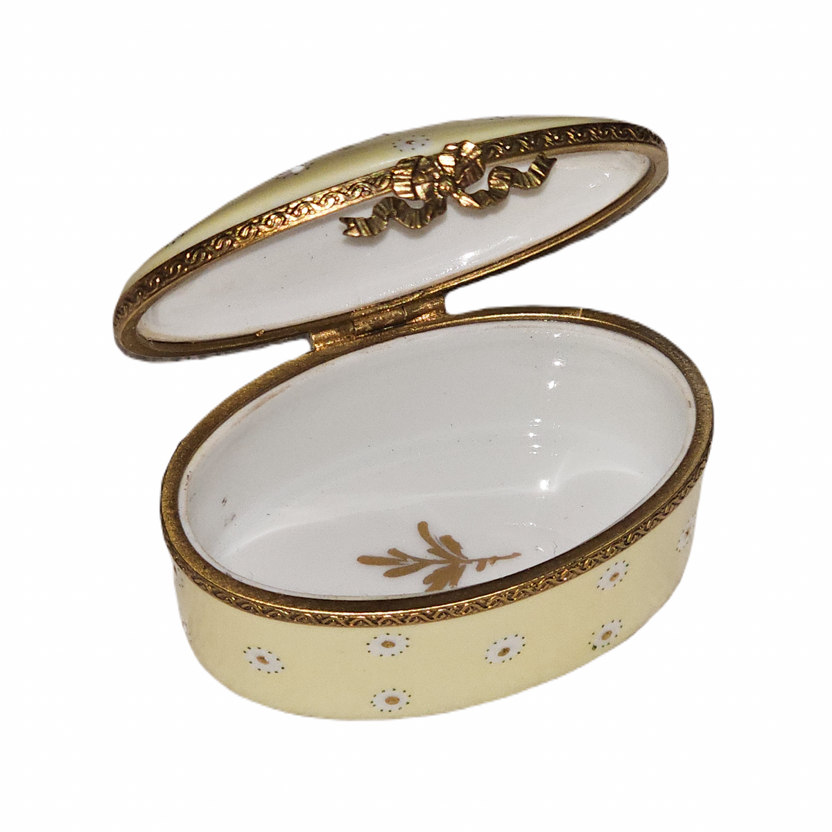 Light Blue Flowers Decor Main Limoges Box, view 2