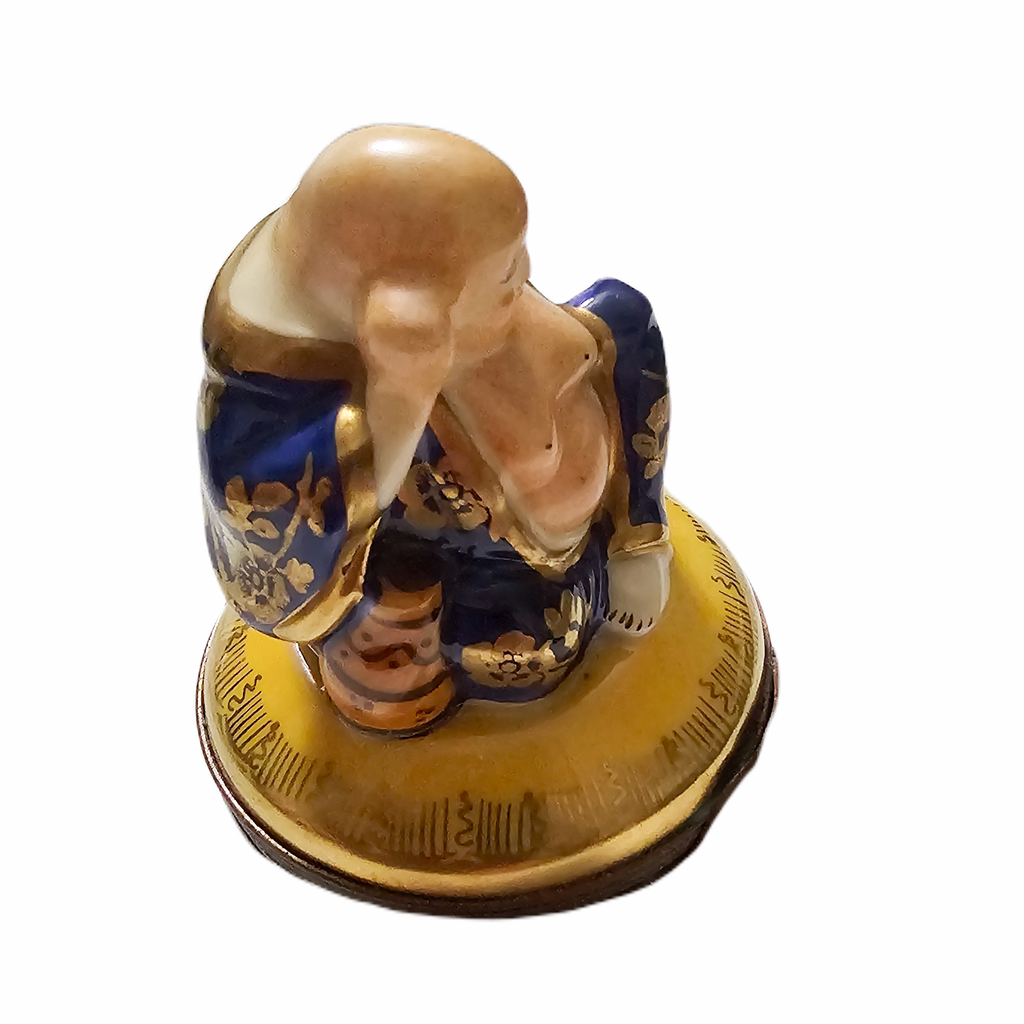 Buddha Blue Limoges Box for Elegant Tranquil Decor, view 3