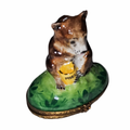 Honey Bear Limoges Box for Collectors, a hand-painted Limoges porcelain gift