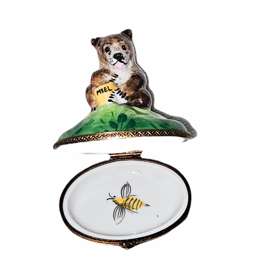 Honey Bear Limoges Box for Collectors, view 2