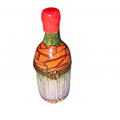 Elegant Limoges Wine Bottle for Home Decor, a hand-painted Limoges porcelain gift