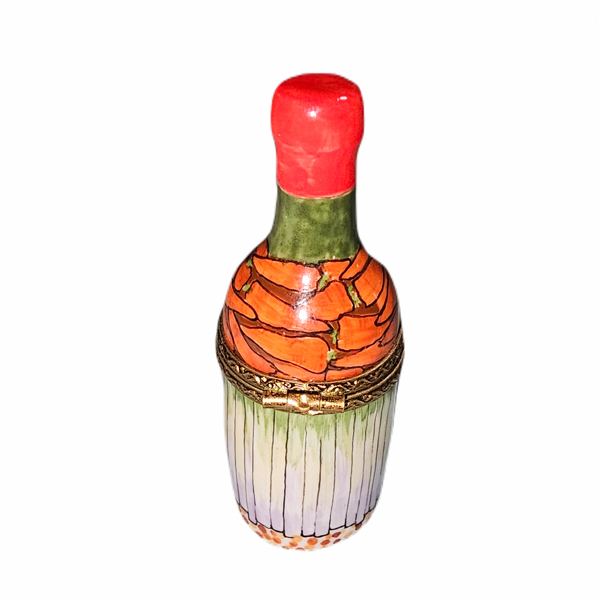 Elegant Limoges Wine Bottle for Home Decor, view 3