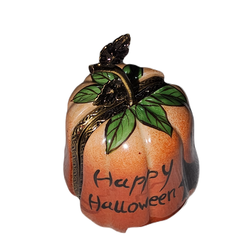 Jack-o'-Lantern Happy Halloween Limoges Box, view 3